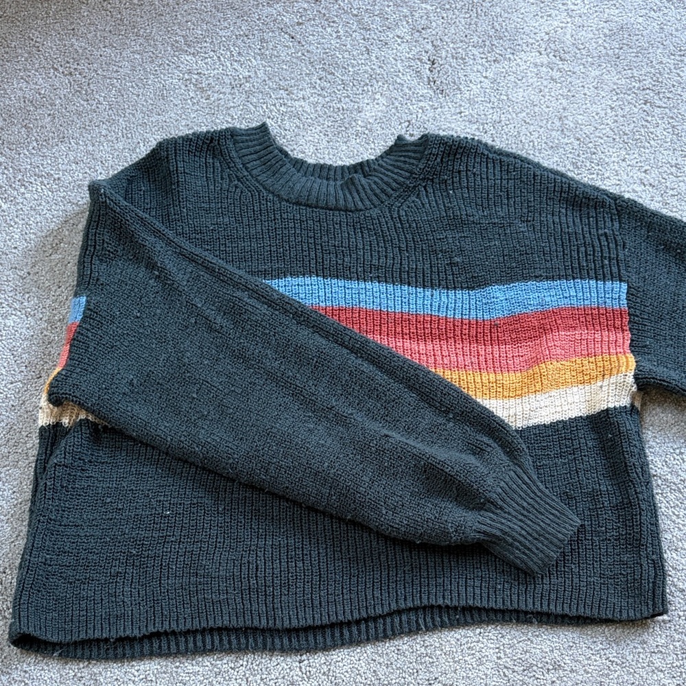 American Eagle Outfitters Gray Knit Sweater